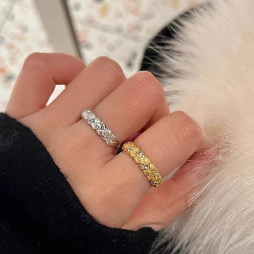 Designer Luxury Jewelry Rings Vintage French Women's Woven Rings Exquisitely Designed Fashion, Exquisite And Elegant Brand Accessories