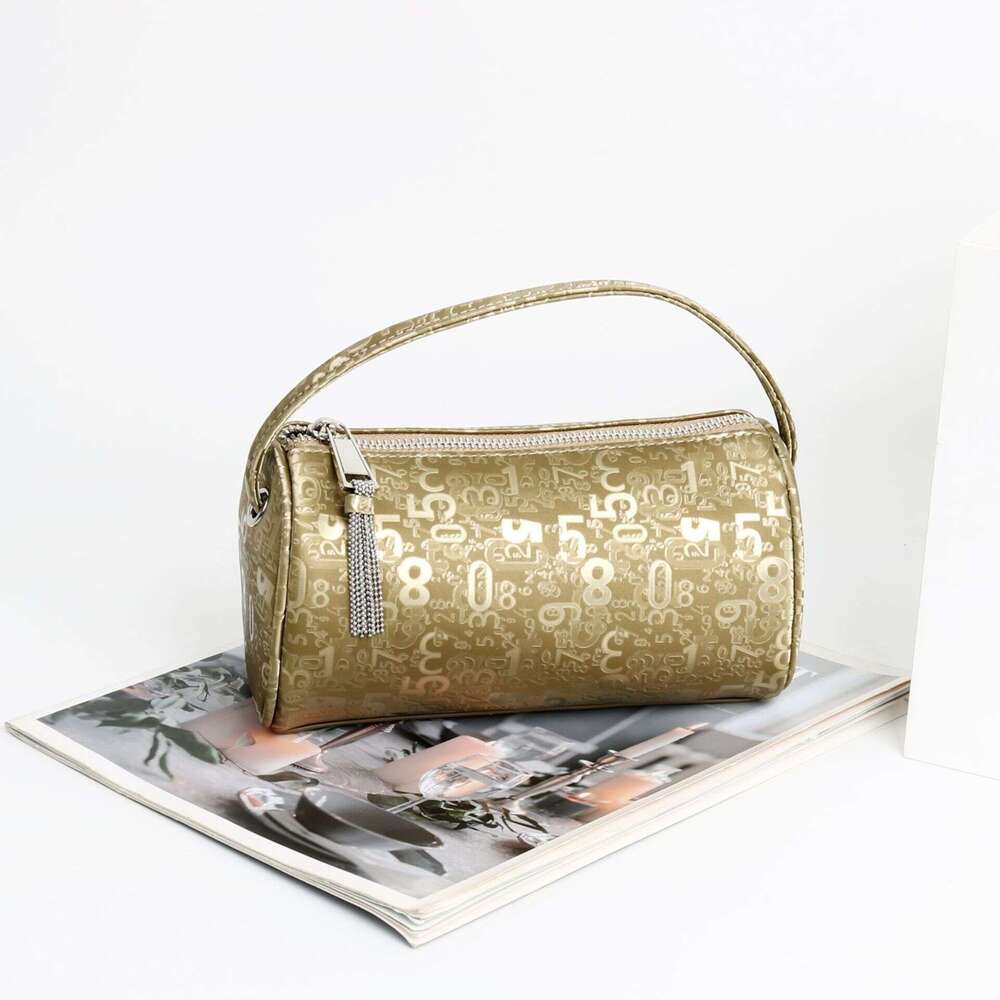 New Digital Embossed Jacquard Bag Korean Fashion Large Capacity Elegant Daily Commute Versatile Pillow Shoulder Bag SENYY