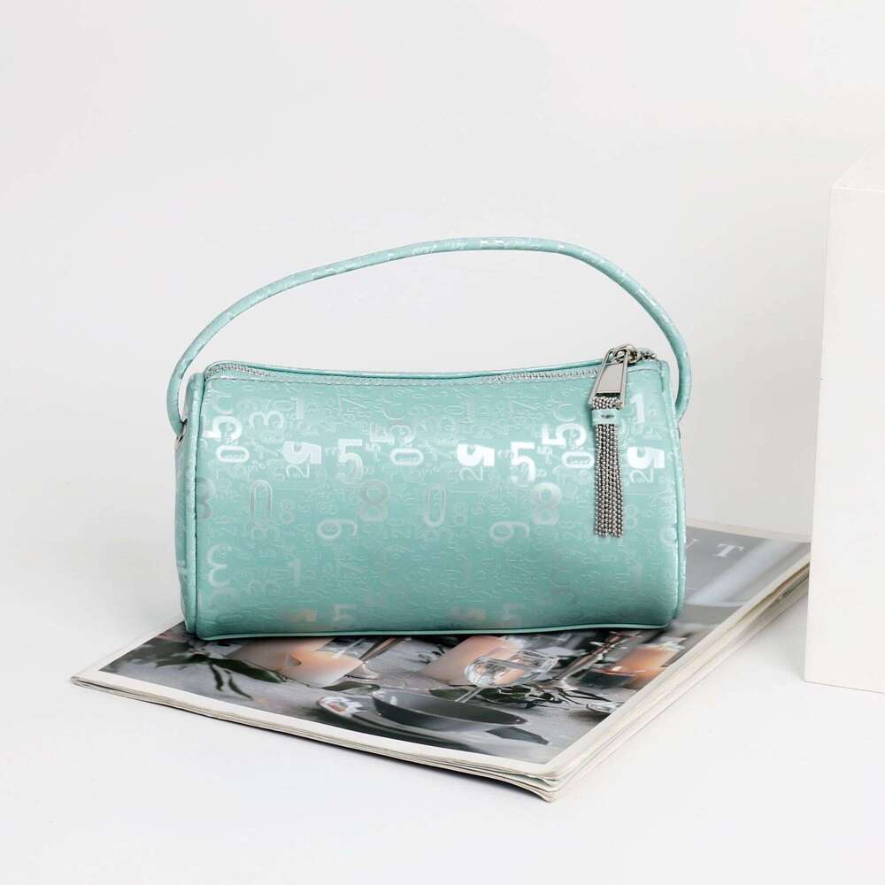 New Digital Embossed Jacquard Bag Korean Fashion Large Capacity Elegant Daily Commute Versatile Pillow Shoulder Bag SENYY