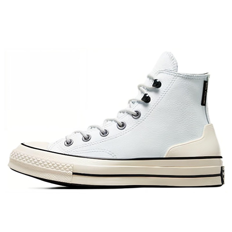 Converse 1970s Retro Lace Up Waterproof Leather High Top Board Shoes Black White Classic Fashion Non Slip Casual Sneakers Unisex Men Women Outdoor Wal - view 7