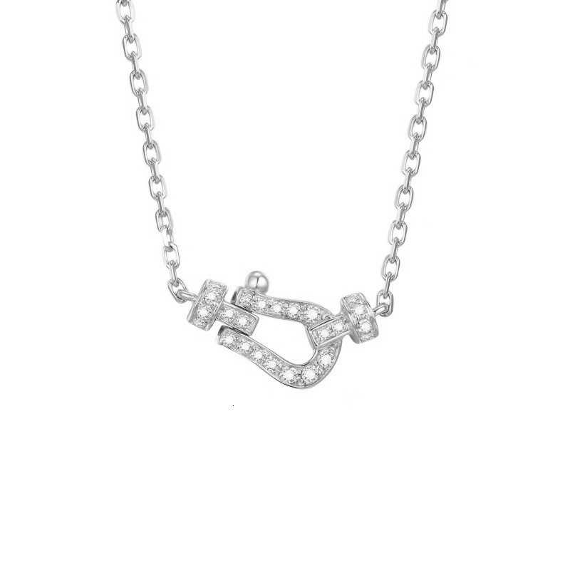 Luxury Jewelry Women's Horseshoe Buckle Necklace Plated With K Rose Gold Lock Chain High End Exquisite Luxury Simple Fashion Bracelet Brand Acces