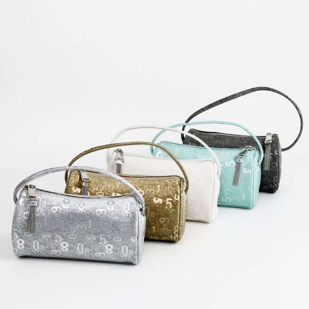 New Digital Embossed Jacquard Bag Korean Fashion Large Capacity Elegant Daily Commute Versatile Pillow Shoulder Bag SENYY