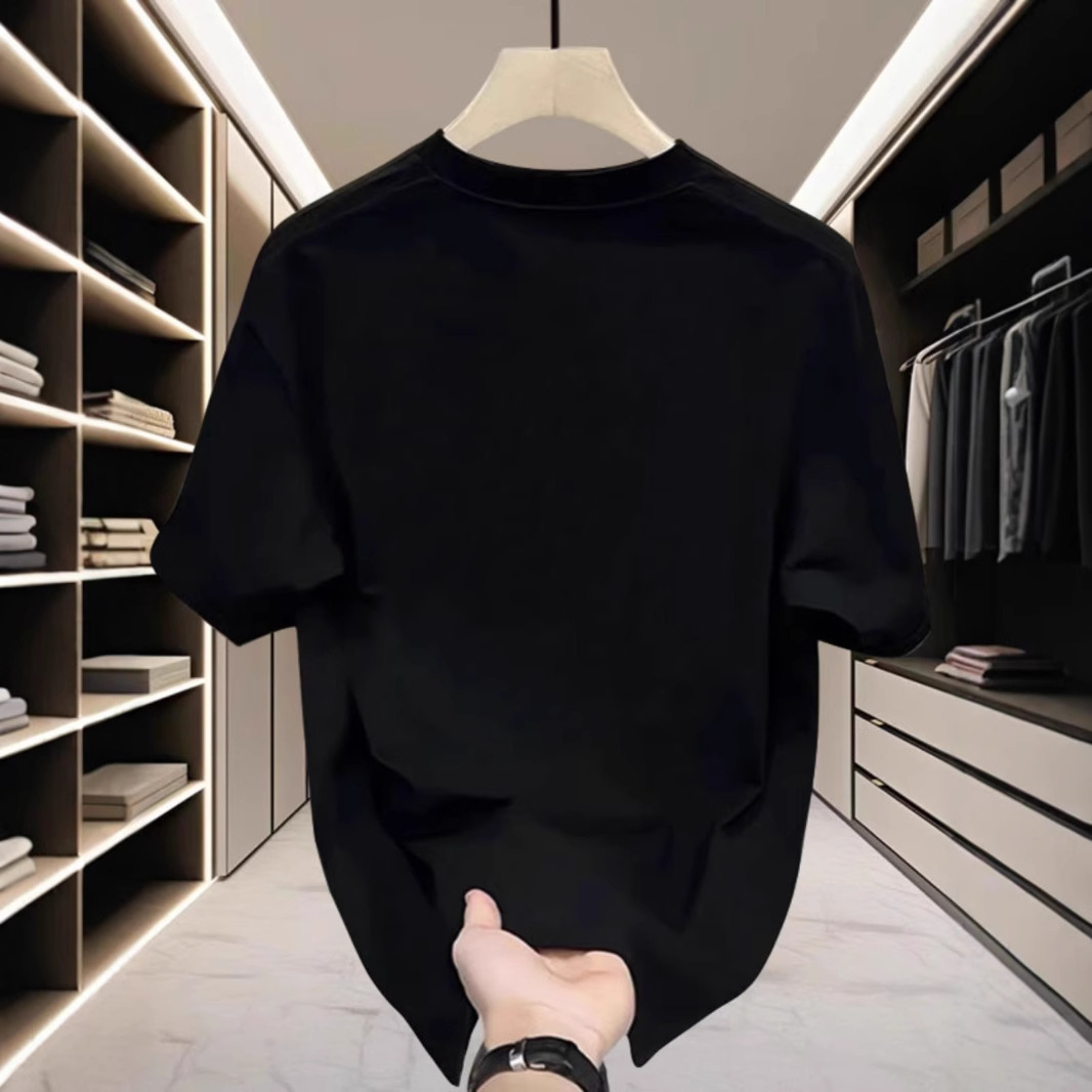 Designer T-shirt Luxury Men's High-end Letter Print Summer New Item Outdoor Casual Pure Cotton Versatile Round Neck Short Sleeved Lightweight Fas