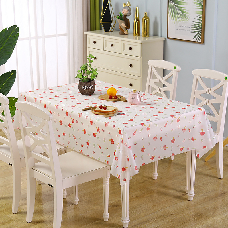 YL-38657 Customized Upgraded PVC Tablecloth, Fresh and Simple Print, Waterproof and Oil-Resistant