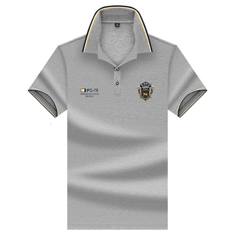 Luxury Men Designer Business Polo Shirt Hot Selling In Summer, Cool And Breathable Casual Collar Short Sleeved Light Colored Embroidery Outdoor Durabl