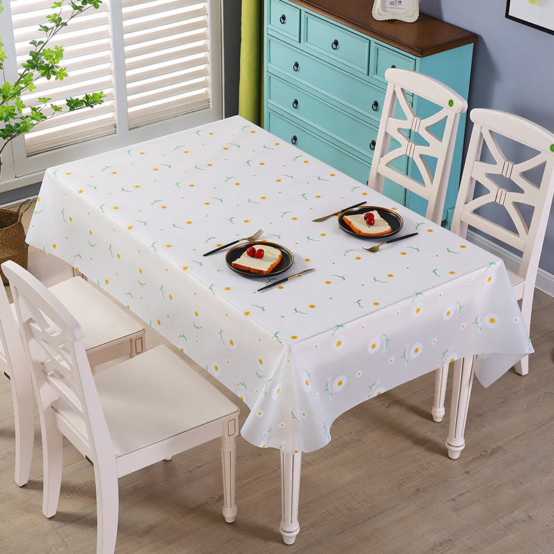 YL-38657 Customized Upgraded PVC Tablecloth, Fresh and Simple Print, Waterproof and Oil-Resistant