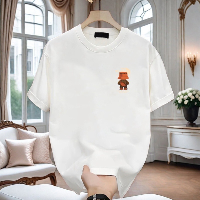 Designer T-shirt Luxury Men Outdoor Leisure Summer New Item Youth Fashion High-end Pattern Printing Pure Cotton Short Sleeved Loose Breathable Comfort