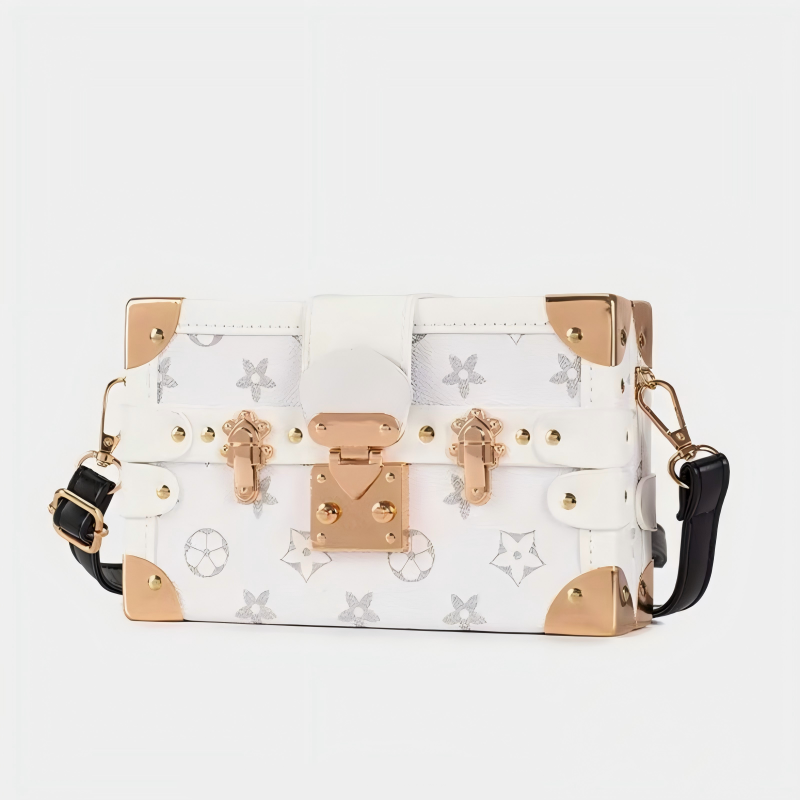 2026 Summer New Luxury Classic Printed Designer Box Bag Retro Lock Cross Shoulder Bag for Women