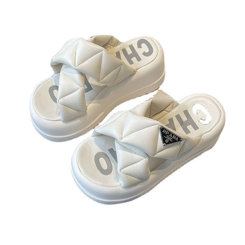 free shipping designer Slippers for woman outdoor breathable indoor slippers platform beach shoes 35-40