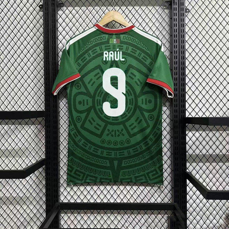 2026 World Cup Mexico men football jerseys, new arrival mexico home green soccer jerseys,super star #9 RAUL 11 S.GIMENEZ football jerseys size s-4xl