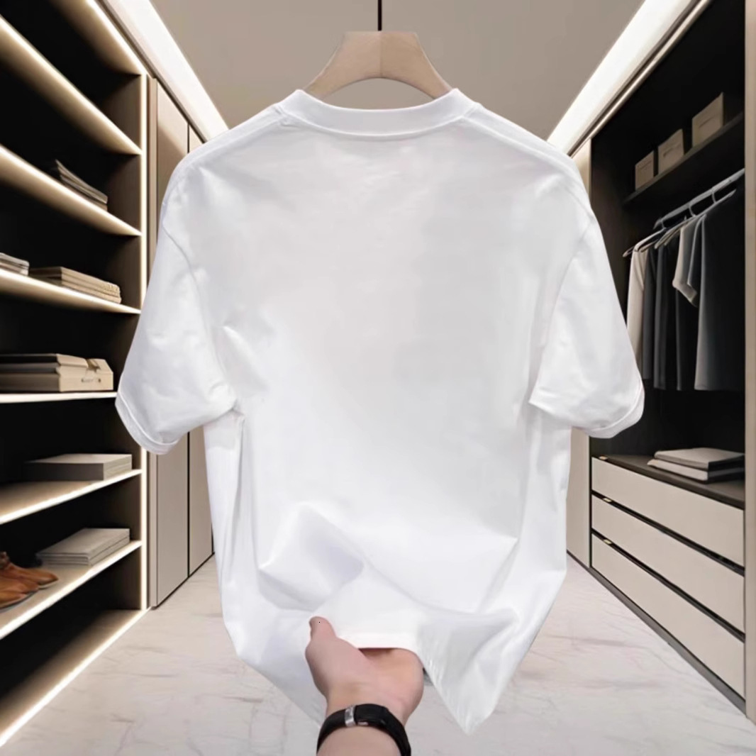 Designer T-shirt Luxury Men's High-end Letter Print Summer New Item Outdoor Casual Pure Cotton Versatile Round Neck Short Sleeved Lightweight Fas