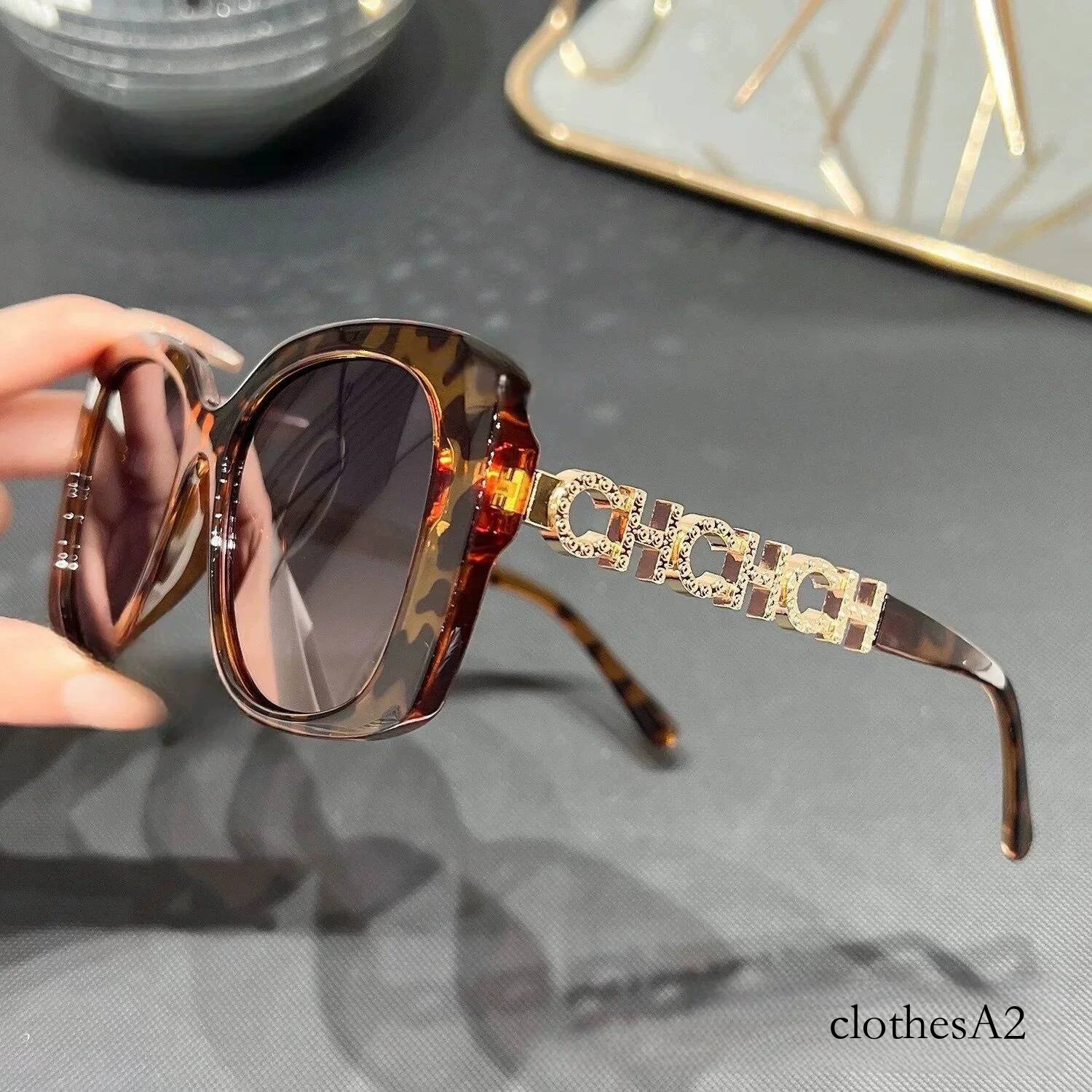 Chain temples, small fragrant style, light luxury fashionable polarized sunglasses for women 5133 Chunjinqiuli