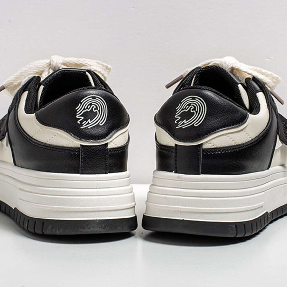 Meireitu New Height-Increasing White Sneakers for Men Spring Korean Version Versatile Sports Thick-Soled Casual Board Shoes