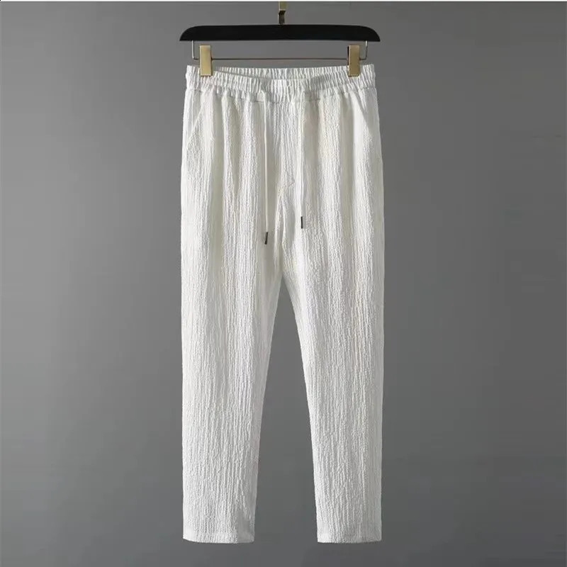 Summer Sets Men Fashion Thin Sports Suit for Solid Color TShirt and Full Length Pants Male Jogger Casual Streetwear 260625 - view 7