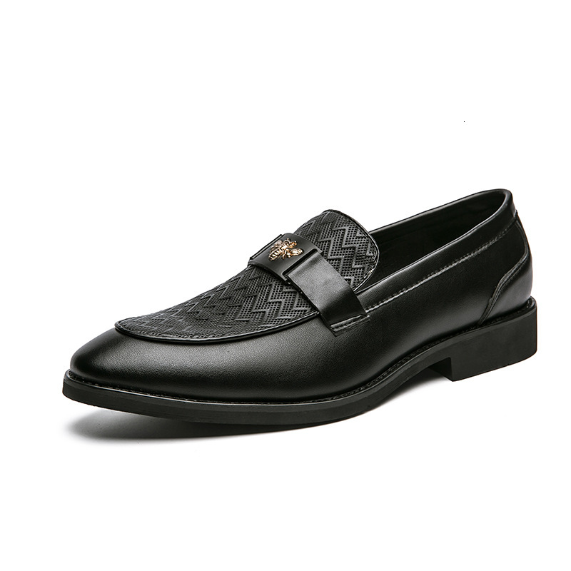 Mens Fashion Leather Loafers Classic Slip On Design Soft Padded Insole For Daily Commute And Smart Casual Outfits big size - view 6