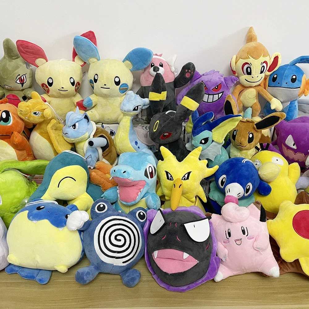 Pokemon Dark Lightning Graffiti Initial Pixel Art Style Pikachu Cartoon Anime Figure Mega Dragonite Charizard Stuffed Plush Doll L260515EMN8 - view 6