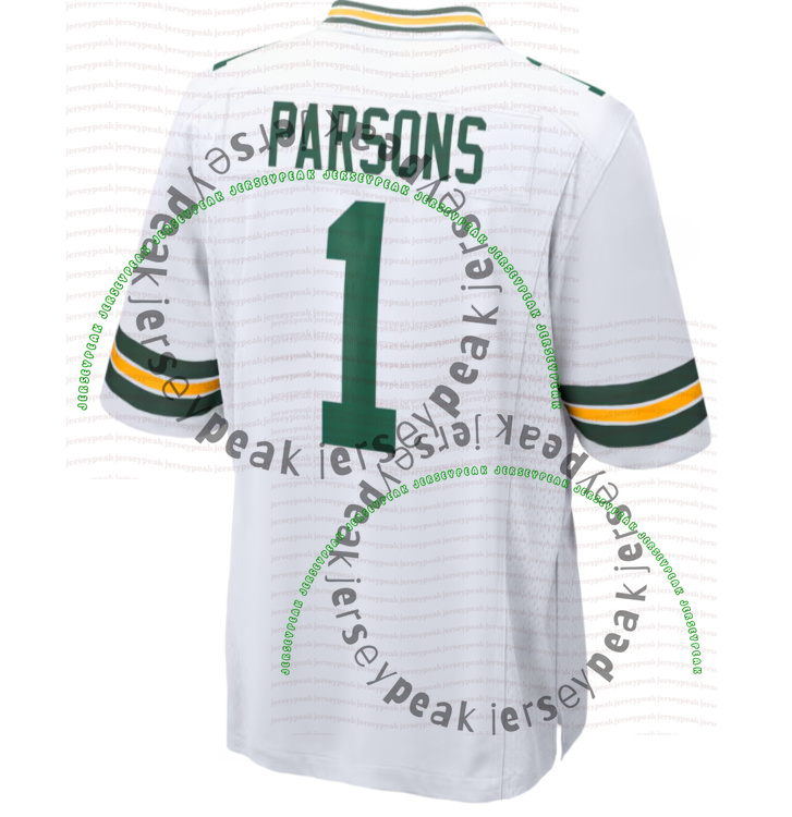 Micah Parsons Love Watson Football Jerseys Jayden Reed Dillon Green Bayss Packeres Dontayvion Wicks Quay Walker Romeo Doubs Kenny Clark Jerseys 4