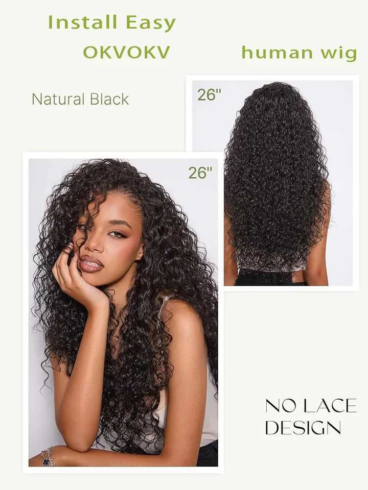 Jerry Curly Half Wig 200 Density Seamless Flip Over Half Wig Glueless Wear And Go Drawstring Human Hair Wig For Women 26 Inch C260518
