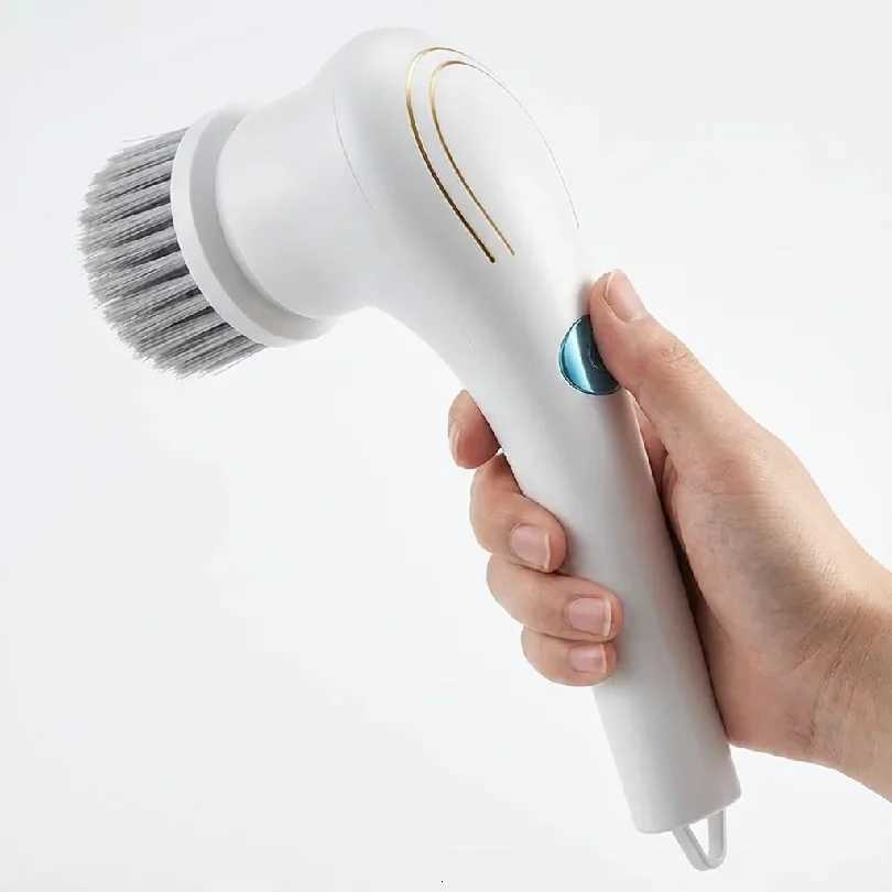 Electric Grease Scrubber Rechargeable Powerful Cleaning Brush Handheld Cordless Cleaner for Kitchen Sink Tile 25x11 L260516