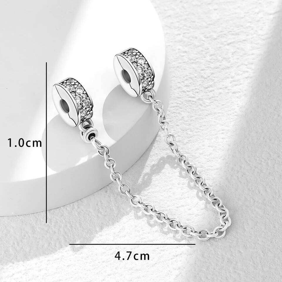 New Fashion 925 Sterling Silver Colorful flower Charms Safety Chain Fit Original Bracelet DIY Jewelry For Women Gift J260518