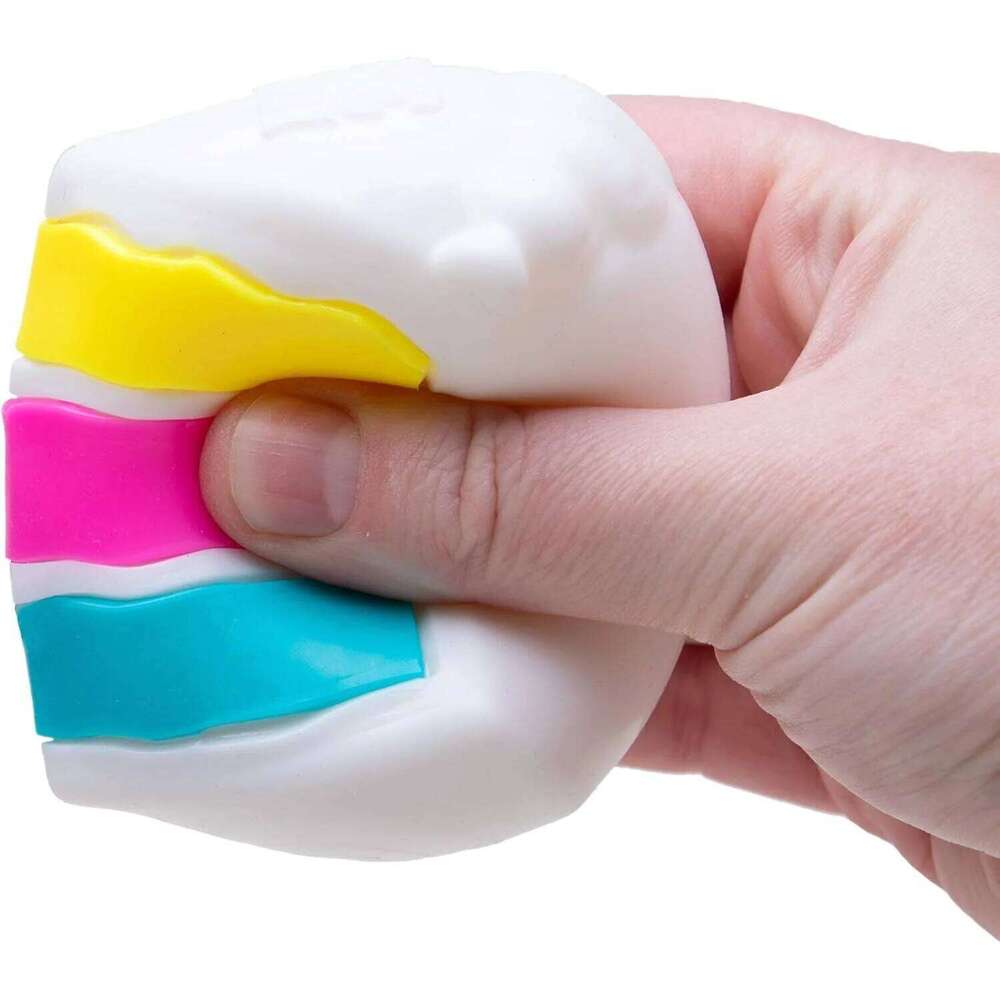 Schylling Needoh Nice Cake Fidget Cube Stress Relief Anxiety Sensory Tool for Focus ADHD & Calming Office Desk Gadget 26L0518
