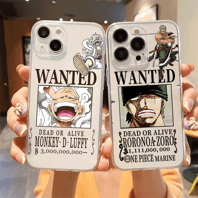 Suitable for Apple 16 phone case, 15 anime, 14 Luffy, 13 Zoro, 12 Japanese style, 11 transparent, xs creative plus full protection