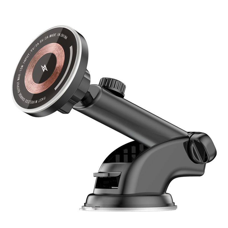 N52 Magnetic Suction Cup Phone Holder Wireless Charging Car Navigation Rotating Dashboard Navigation Phone Holder Air Outlet Dashboard Car Mount for S