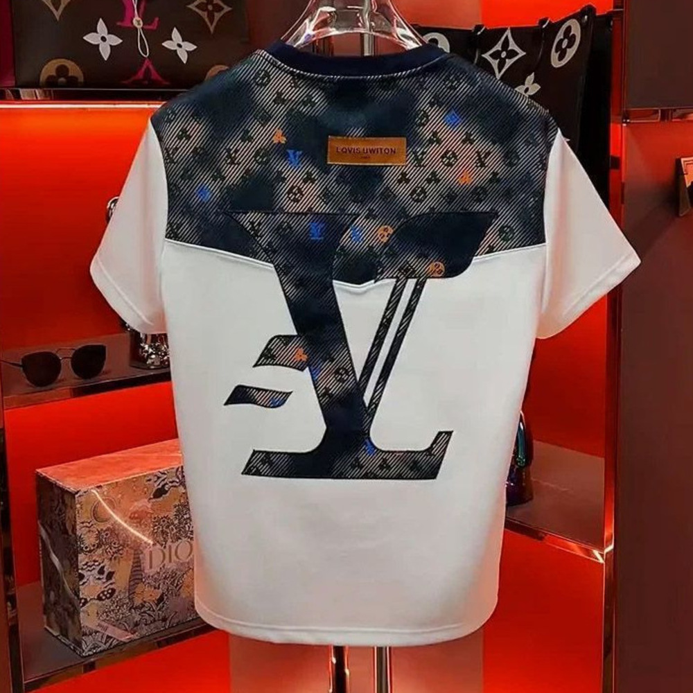 t shirts for men Design Sense Fashion Versatile Unisex Casual Sweatshirt New Round Neck Short Sleeve Youth Trend Light Luxury Men's Clothing