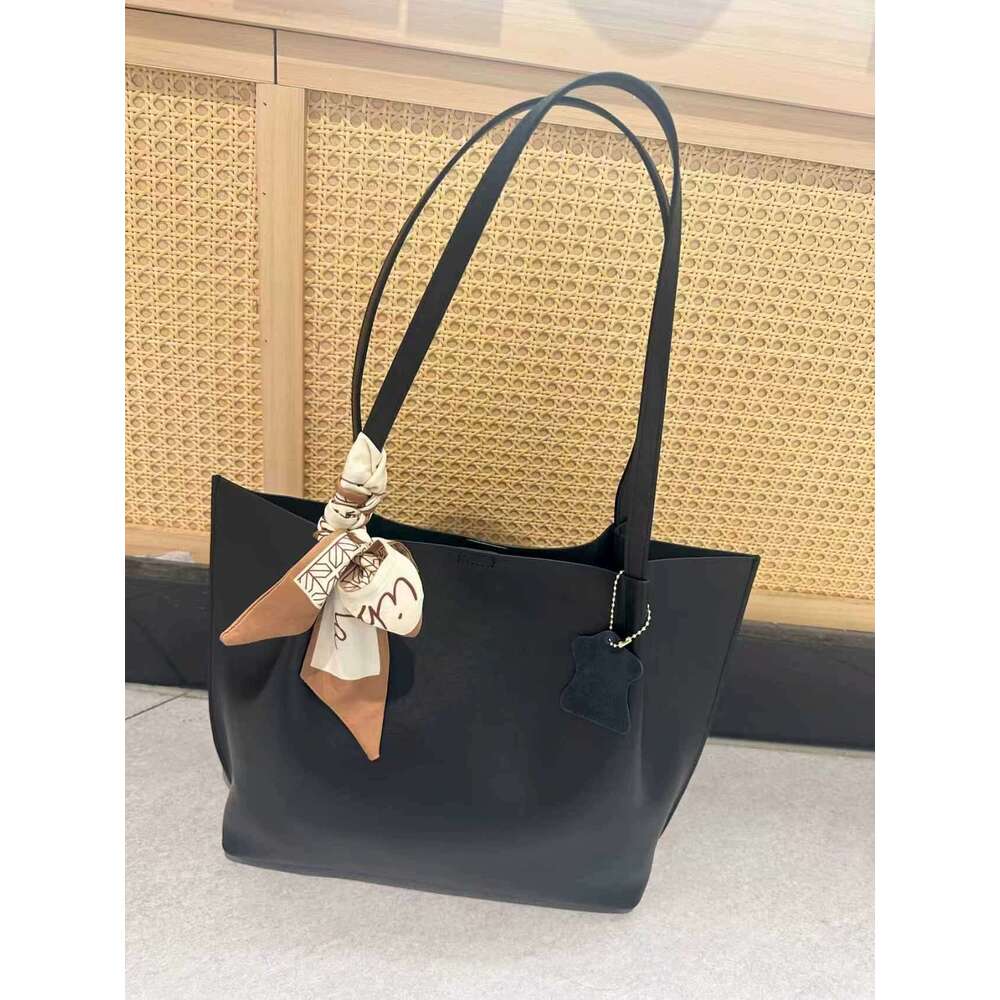 Genuine Leather Tote Bag Large Capacity High End Simple Commuter Shoulder Handbag New Cross Border Mother Daughter Style SENYY