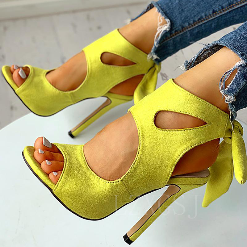 Womens Fashion Floral Heeled Sandals Peep Toe Design With Ankle Bow Soft Padded Insole For Daily Commute And Fashion Gifts Night Out - view 5
