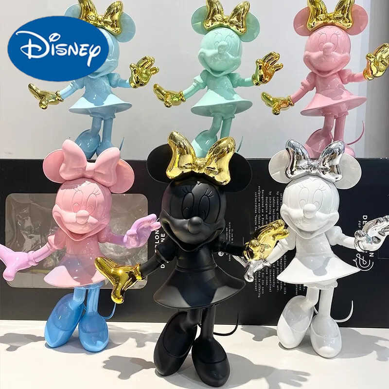 Disney Mickey Minnie Mouse 29cm Resin Action Figurine Cartoon Statue Home Ornament Collectible Gift For Kids And Cartoon Lovers L260518QZJK - view 4