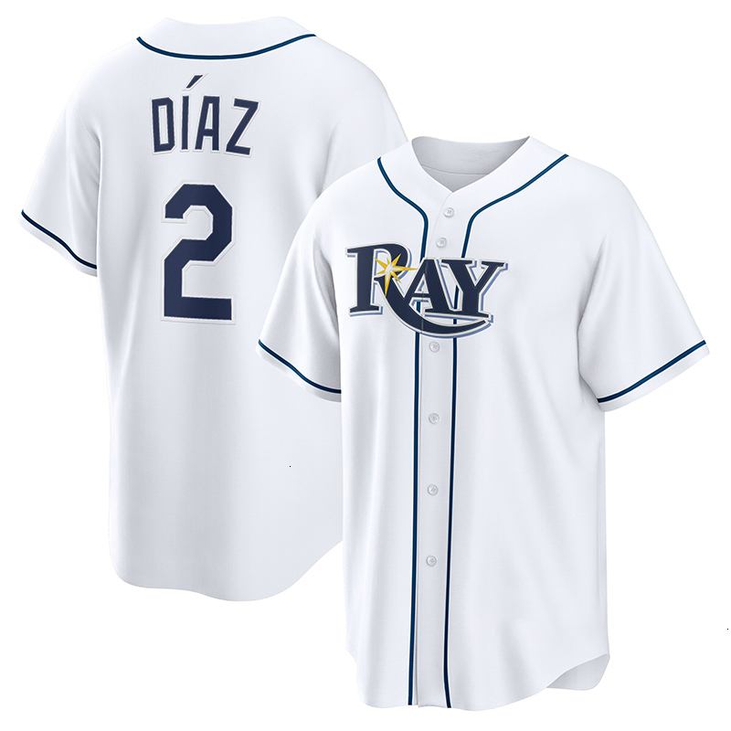 Tampa BayS rays jersey Yandy Diaz Junior Caminero Cedric Mullins Lux Ryan Pepiot Steven Matz Rasmussen Cleavinger Simpson Wade Boggs Fred McGriff Base