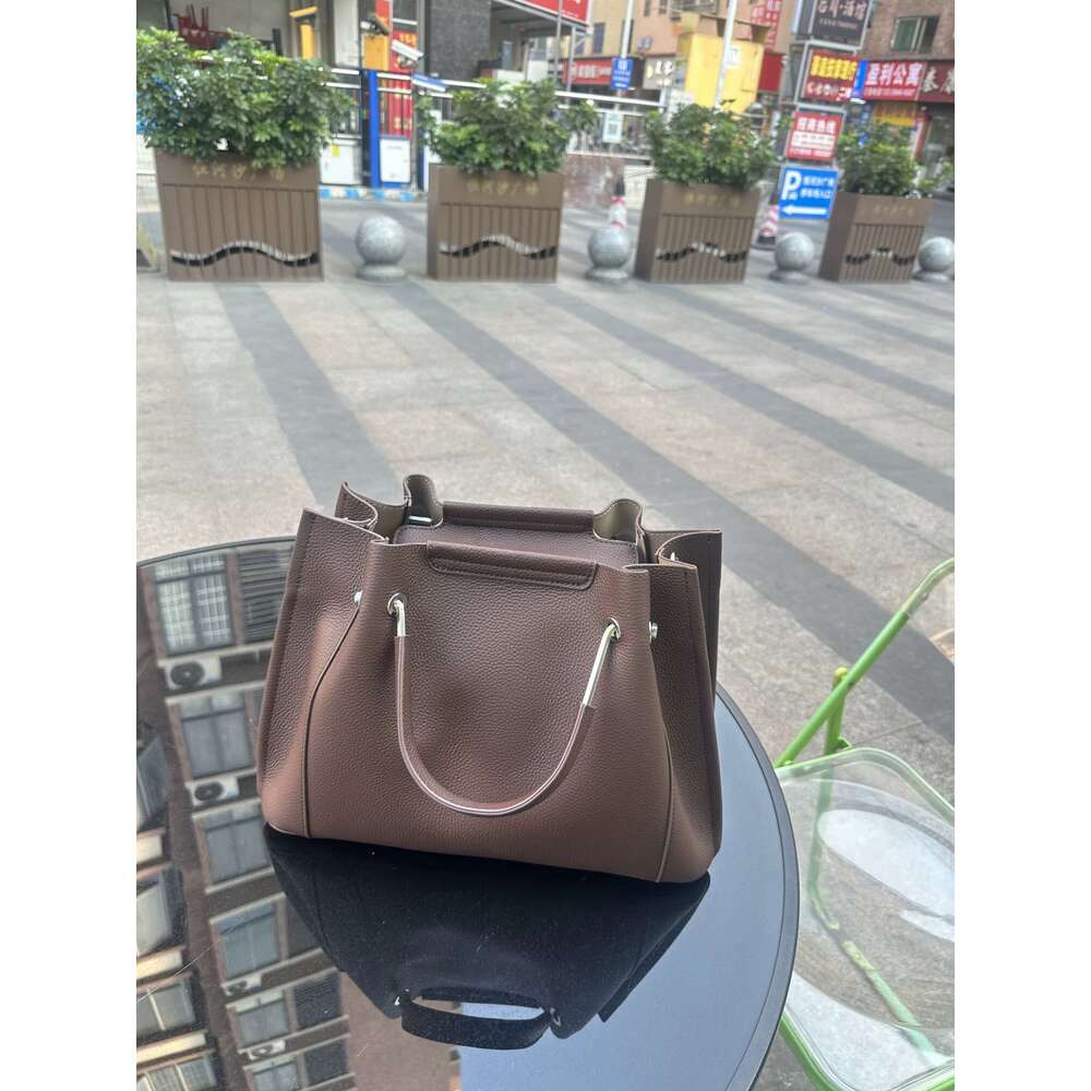Top Layer Cowhide Genuine Leather Women Handbag Large Capacity Simple Crossbody Bag Spring New Korean Style Commuter Bag SENYY