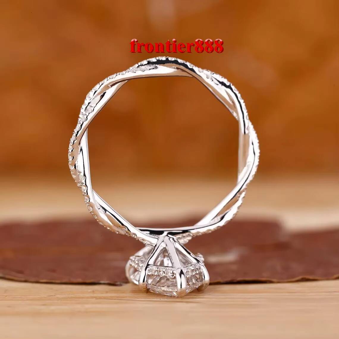IGI Certified 4CT 5CT Lab Grown Diamond Engagement Wedding Ring Custom Hidden Halo Marquise Twisted Pave Infinity Twist Style