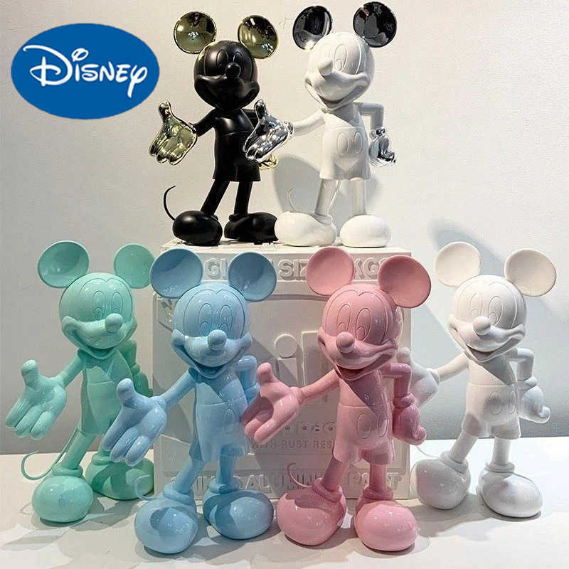 Disney Mickey Minnie Mouse 29cm Resin Action Figurine Cartoon Statue Home Ornament Collectible Gift For Kids And Cartoon Lovers L260518QZJK - view 6