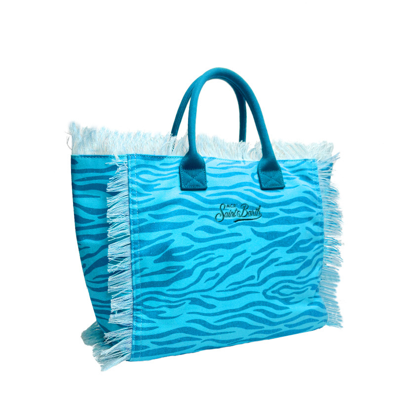 Free shipping 2026 new hot selling beach bag tassel handbag canvas denim tote bag travel versatile large capacity handbag