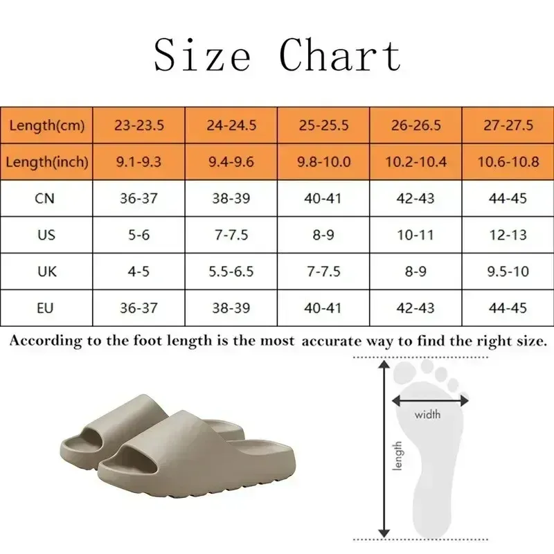 Men's Slippers Flip Flops Thick Sandals Summer For Men Women EVA Soft Bottom Indoor Home Slides Slipper Asian size Man Beach Shoes
