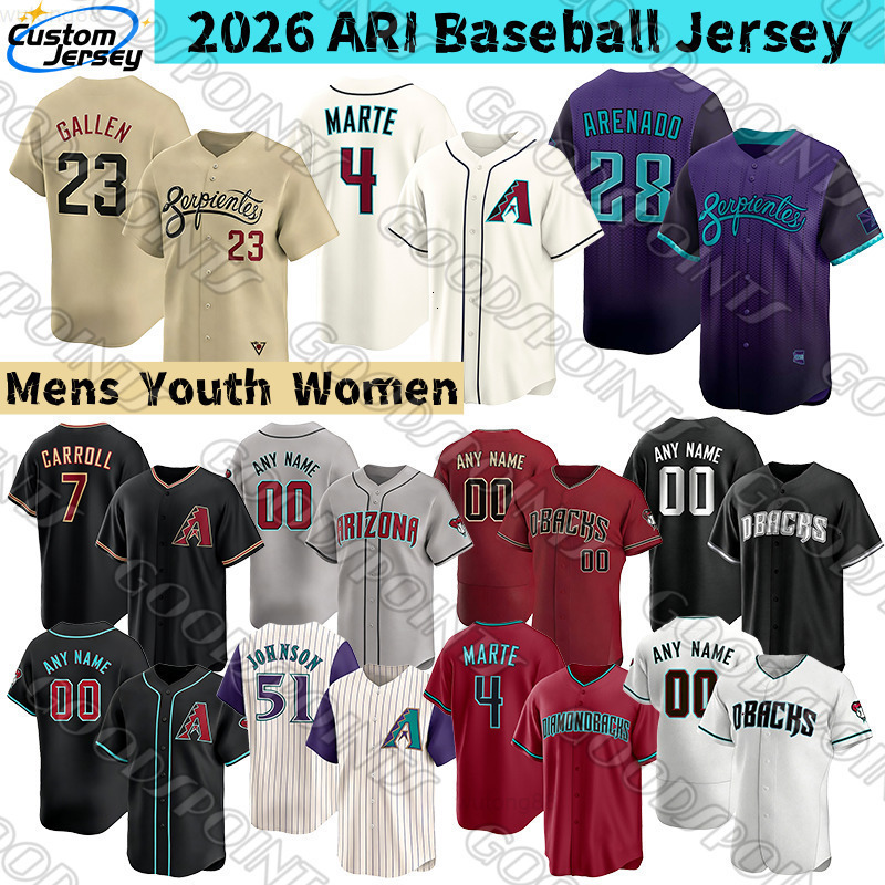 az Arizonas diamondbacks jersey Corbin Carroll Ketel Marte Zac Gallen Arenado Perdomo diamond backs Paul Goldschmidt Randy Johnson dimondbacks Basebal