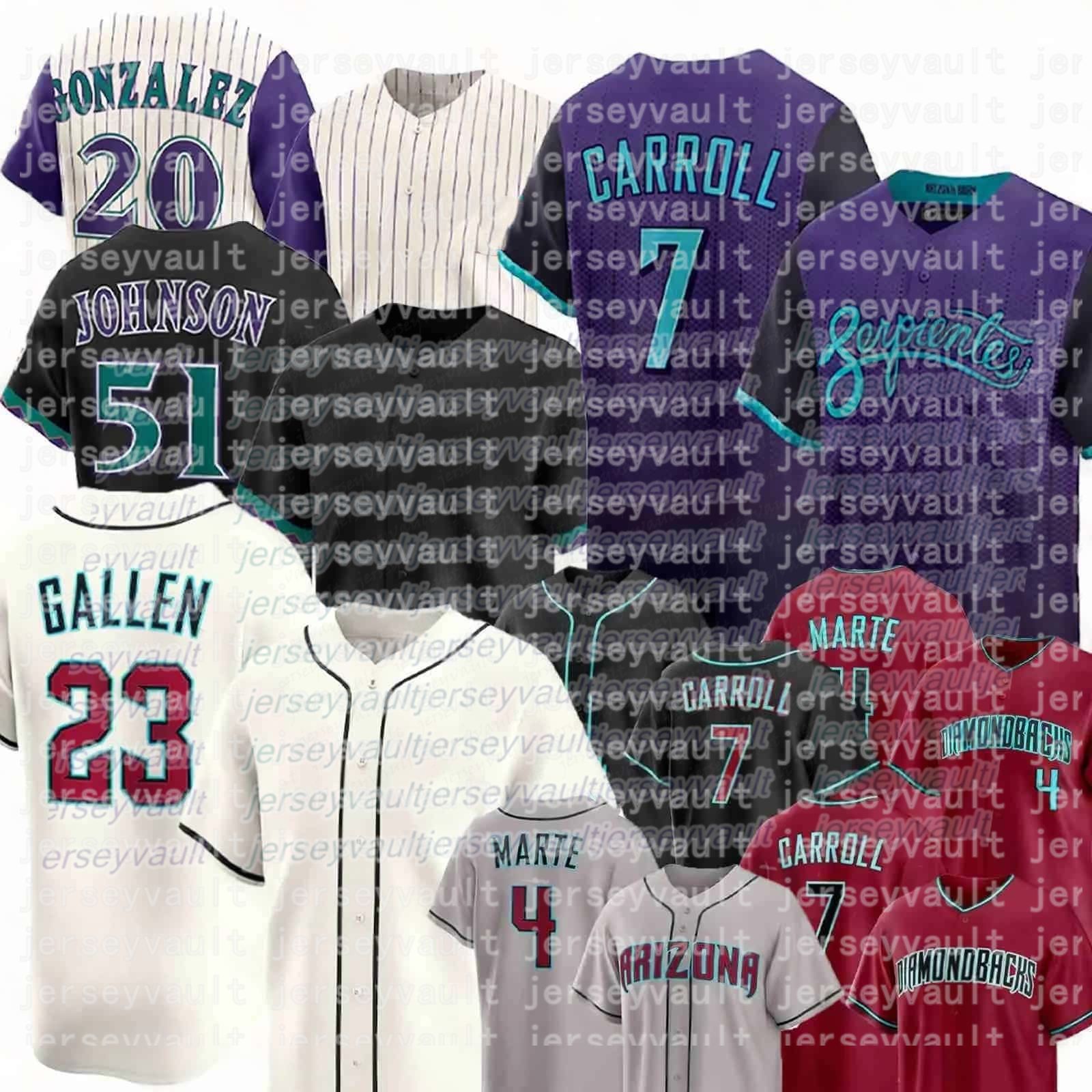 Diamondbacks Baseball Jersey Corbin Carroll Nolan Arenado Ketel Marte Lourdes Gurriel Jr Zac Gallen Geraldo Perdomo Gabriel Moreno Corbin Burnes Randy