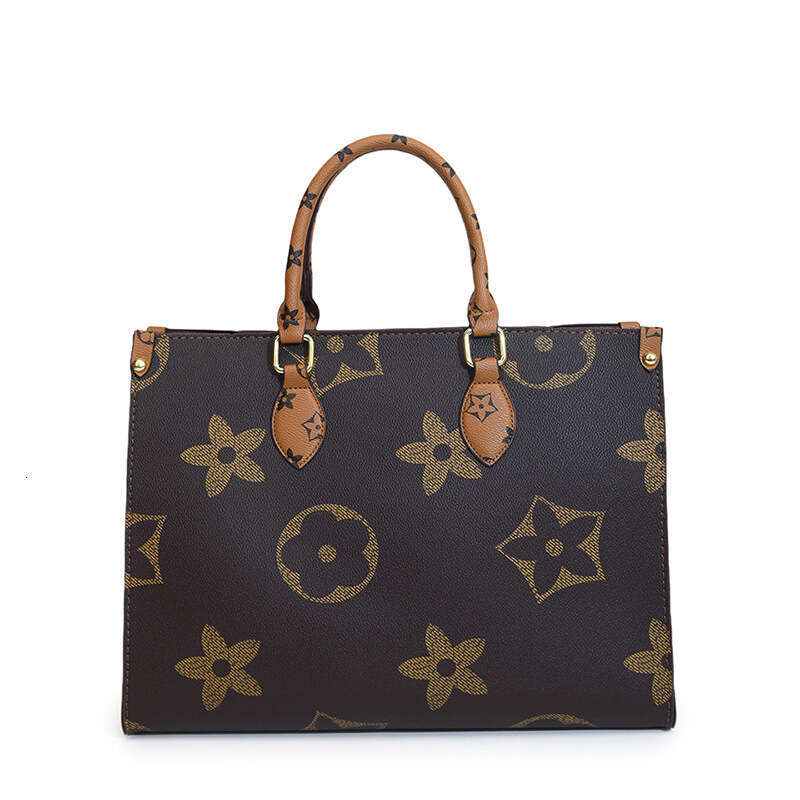 Classic Bag for Women, Old Flower Tote Bag, High-end Commuter Handbag, Single Shoulder Crossbody Large Capacity