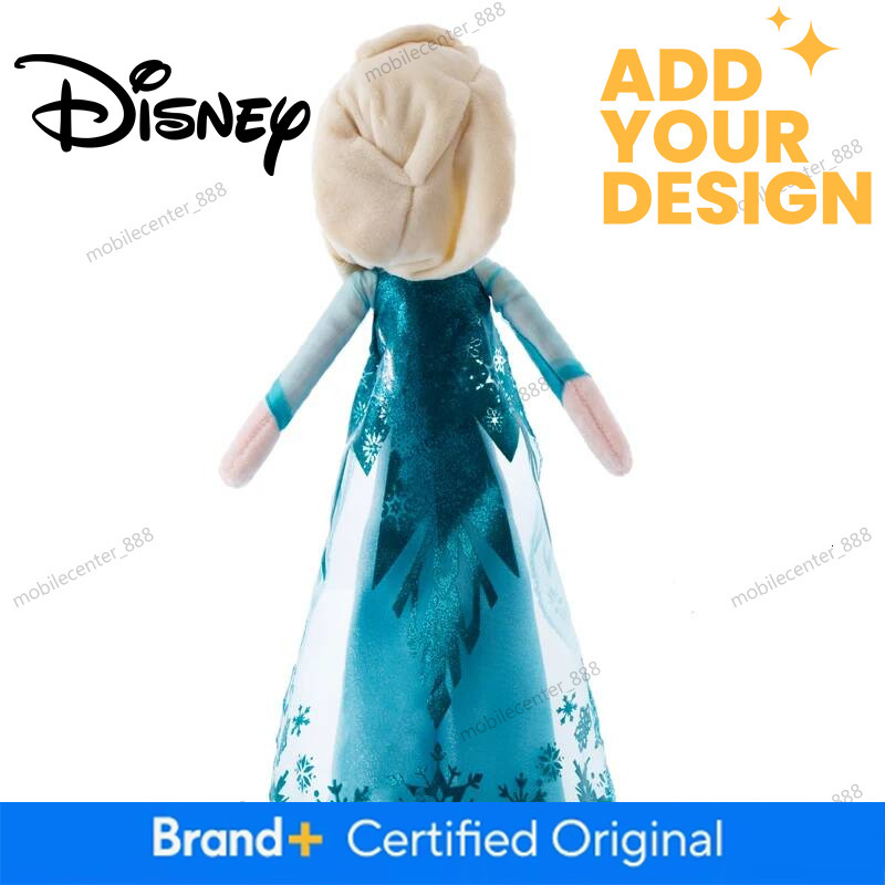 Disney Designer 40Cm Frozen Princess Anna Elsa Plush Doll Toys Snow Queen Princess Anna & Elsa Soft Stuffed Toys Gifts For Girls Kids Luxury - view 7