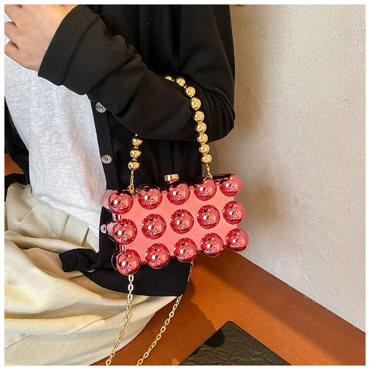 New Acrylic Egg Box for Women Fashion Niche Candy Color Stylish Versatile Chain Evening Bag