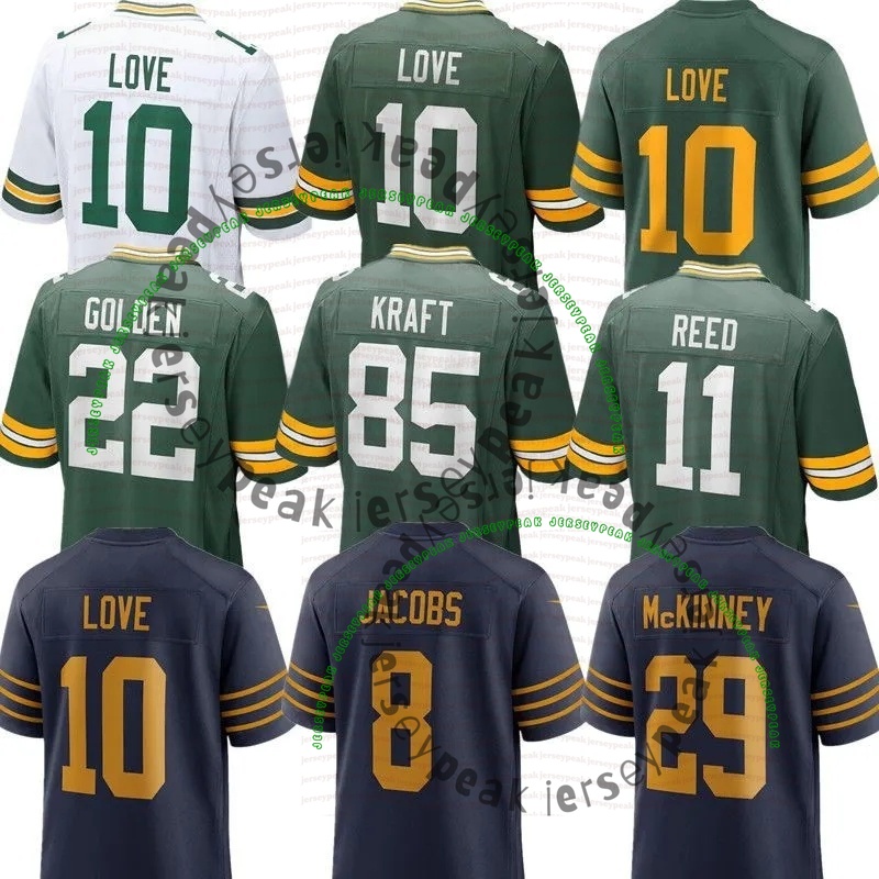 Micah Parsons Love Watson Football Jerseys Jayden Reed Dillon Green Bayss Packeres Dontayvion Wicks Quay Walker Romeo Doubs Kenny Clark Jerseys 4