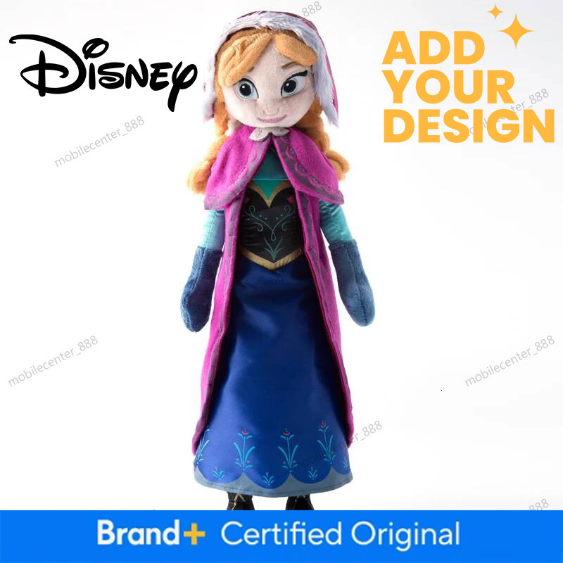 Disney Designer 40Cm Frozen Princess Anna Elsa Plush Doll Toys Snow Queen Princess Anna & Elsa Soft Stuffed Toys Gifts For Girls Kids Luxury - view 4