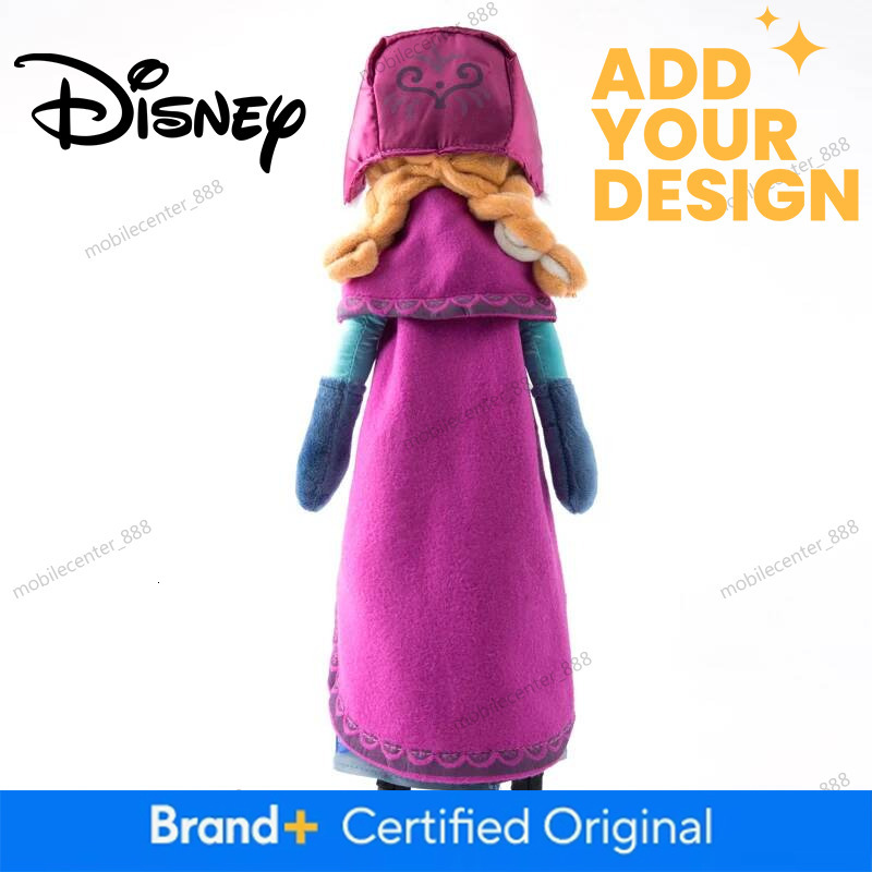 Disney Designer 40Cm Frozen Princess Anna Elsa Plush Doll Toys Snow Queen Princess Anna & Elsa Soft Stuffed Toys Gifts For Girls Kids Luxury - view 5