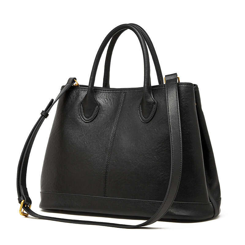 Genuine Leather Large Capacity Tote Bag Women Fashion High End Versatile Daily Commute Shopping Shoulder Handbag SENYY