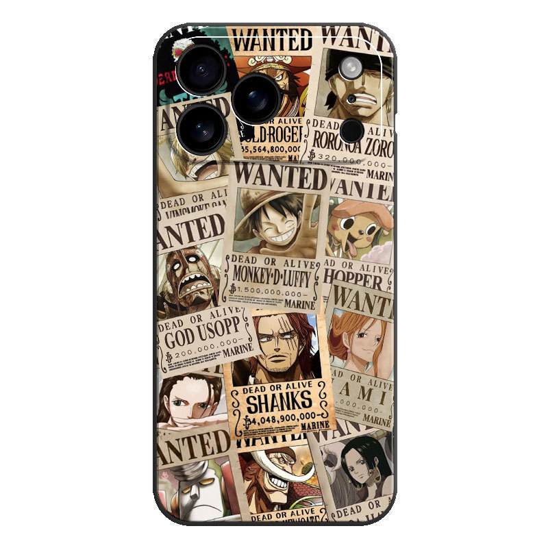 Pirate Bounty Order phone case suitable for iPhone 16, Apple 17 Pro, niche 14 Max, 13 anime, 15 Pro