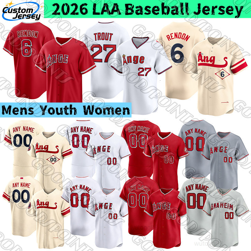 LA Los Angelescity Angels jersey Mike Trout Zach Neto Jose Soriano Logan O Hoppe anaheim angels Rendon Romano Jo Adell Detmers bo jackson Lowe angel B