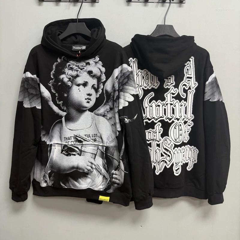 Men's Hoodies High Quality Hooded Sweatshirt Casual Loose Letter Printed Hoodie Pullover