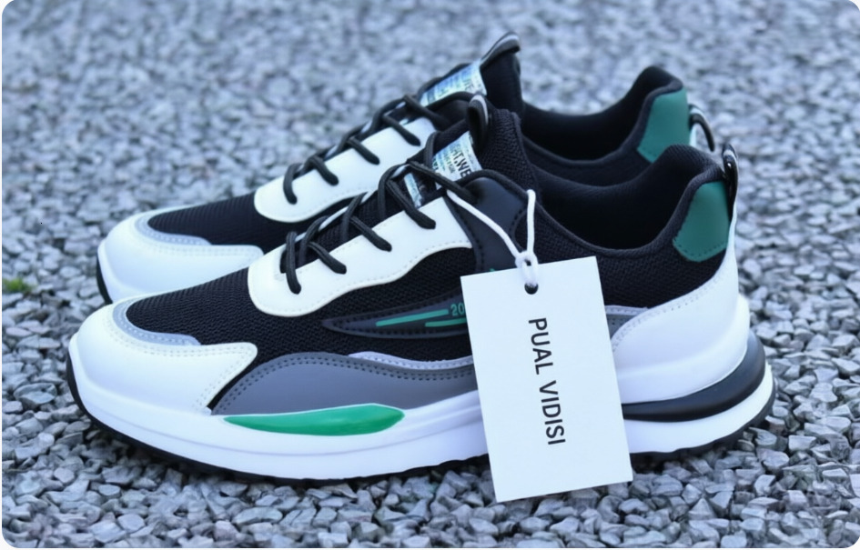 Mens Fashion Running Sneakers Classic Lace Up Design Breathable Mesh Upper For Daily Commute And Fitness Activities big size